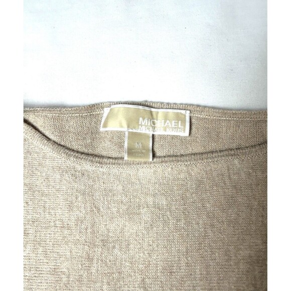 Women's Med Michael Kors Light brown‎ long sleeve pullover sweater. SKU LRC4-2 - Picture 5 of 8